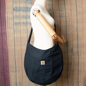 Custom upcycled carhartt sling bag